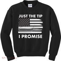 Just the Tip I Promise USA Bullet Flag Kids Sweatshirt thumb 0