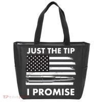 Just the Tip I Promise USA Bullet Flag Tote Bag thumb 0