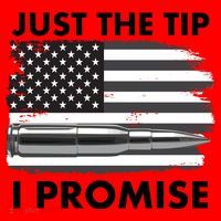 Just the Tip I Promise USA Bullet Flag Santa Hat thumb 1