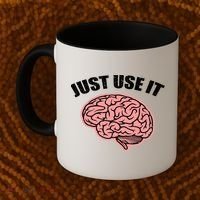 Just Use It Funny Brain Coffee Mug thumb 2