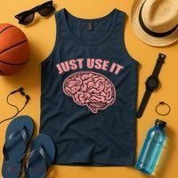 Just Use It Funny Brain Tank Top thumb 4