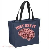 Just Use It Funny Brain Tote Bag thumb 2