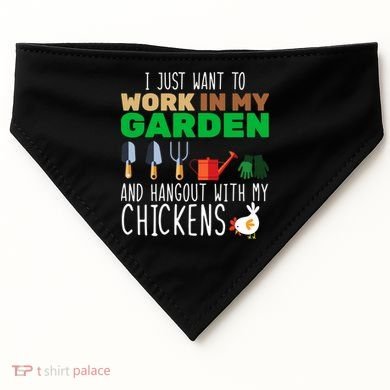 Just Want To Work In My Garden USA-Made Doggie Bandana
