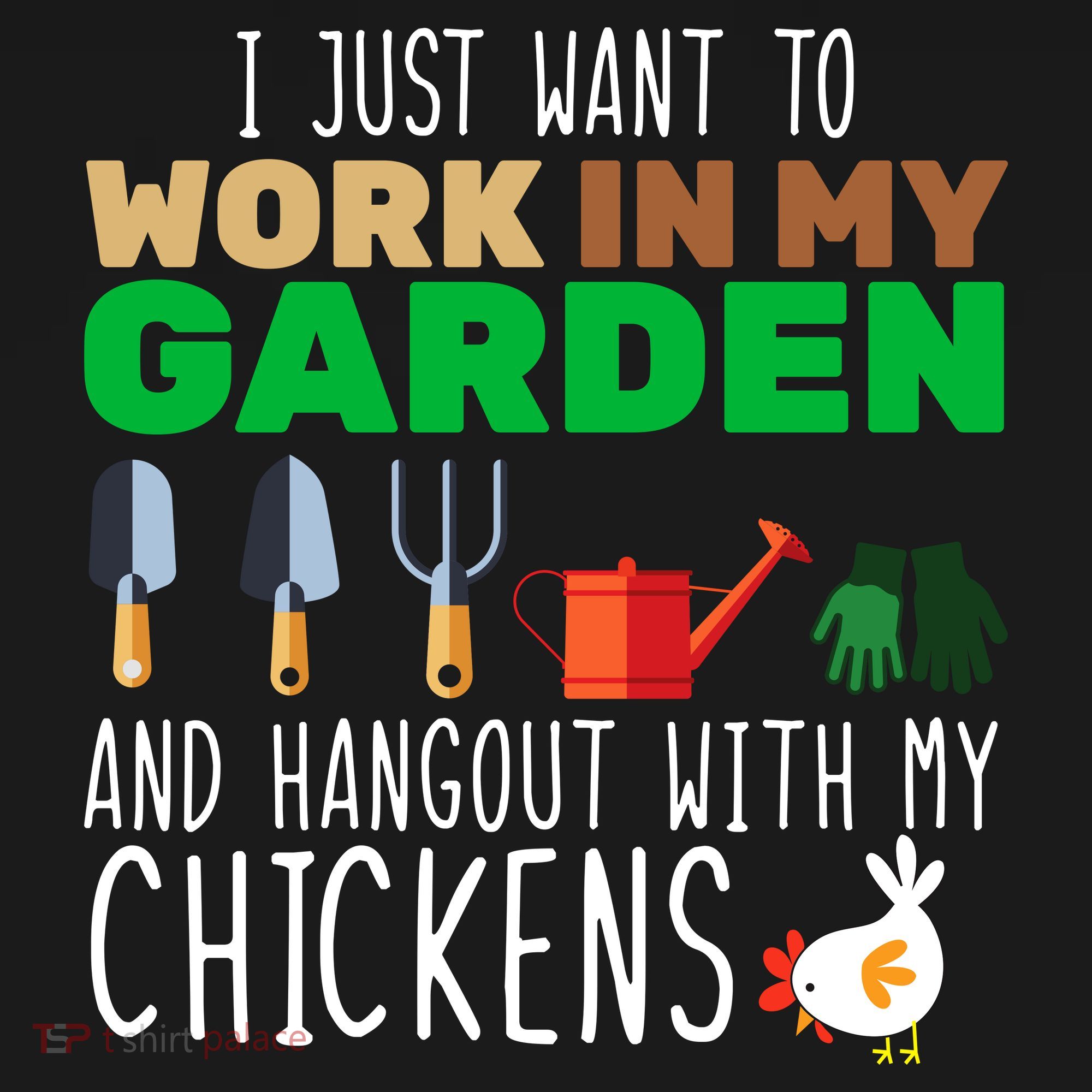 Just Want To Work In My Garden Button