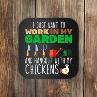 Just Want To Work In My Garden Coaster thumb 0
