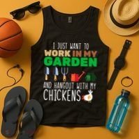 Just Want To Work In My Garden Tank Top thumb 4
