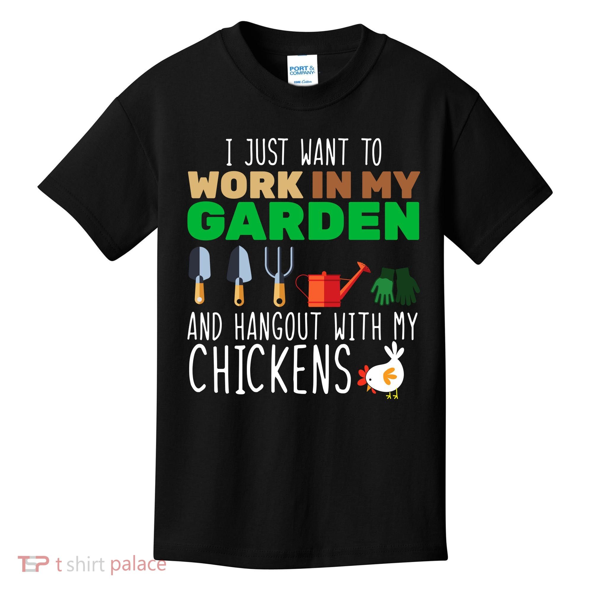 Just Want To Work In My Garden Kids T-Shirt