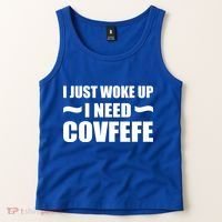 Just Woke Up I Need Covfefe Tank Top thumb 2