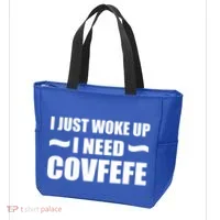 Just Woke Up I Need Covfefe Tote Bag thumb 3
