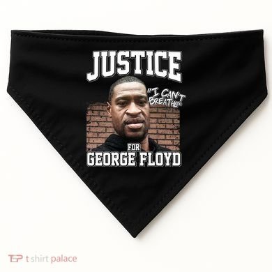 Justice For George Floyd BLM USA-Made Doggie Bandana