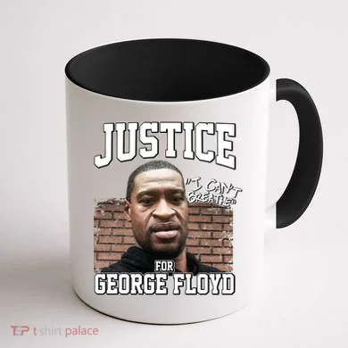 Justice For George Floyd BLM Coffee Mug back