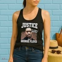 Justice For George Floyd BLM Women's Tank Top thumb 2