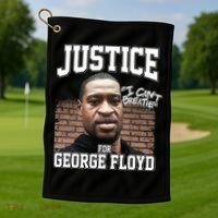 Justice For George Floyd BLM Golf Towel thumb 1