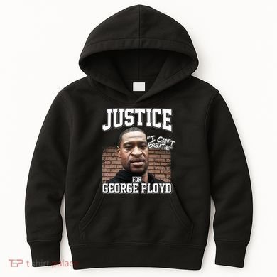 Justice For George Floyd BLM Kids Hoodie