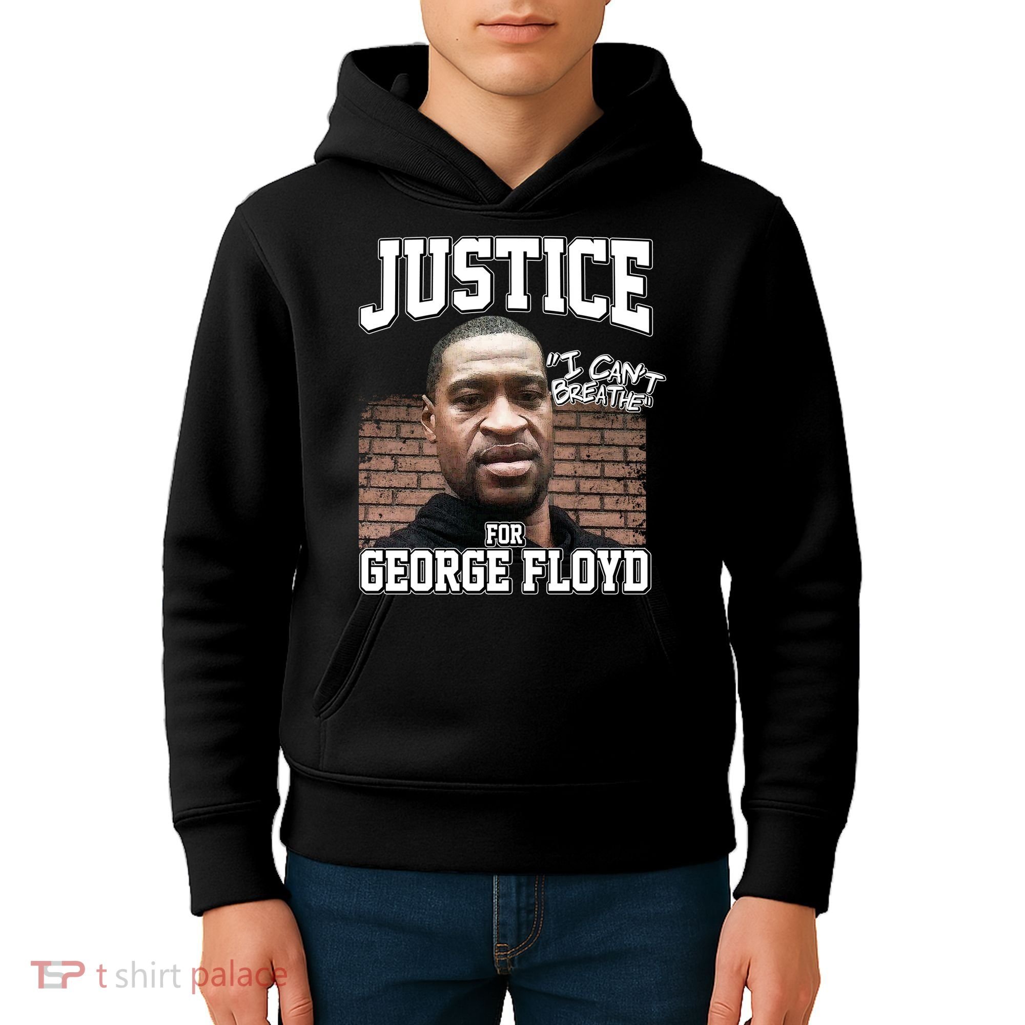 Justice For George Floyd BLM Kids Hoodie