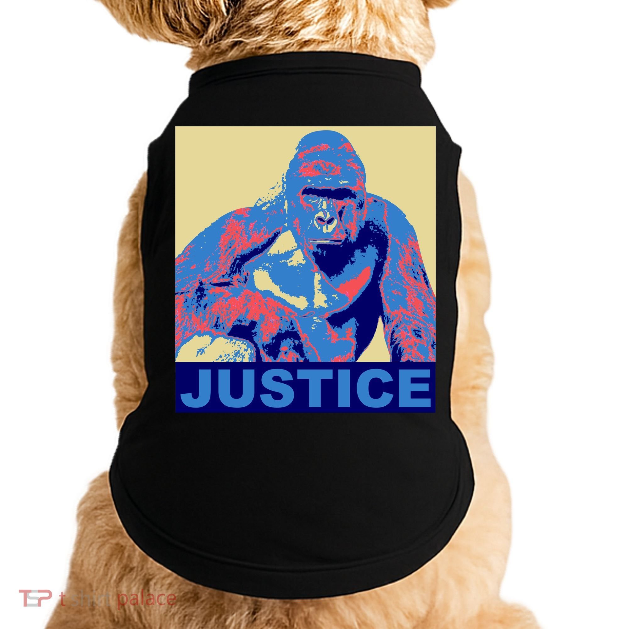 Justice For Harambe RIP Poster Doggie Tank