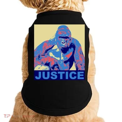 Justice For Harambe RIP Poster Doggie Tank