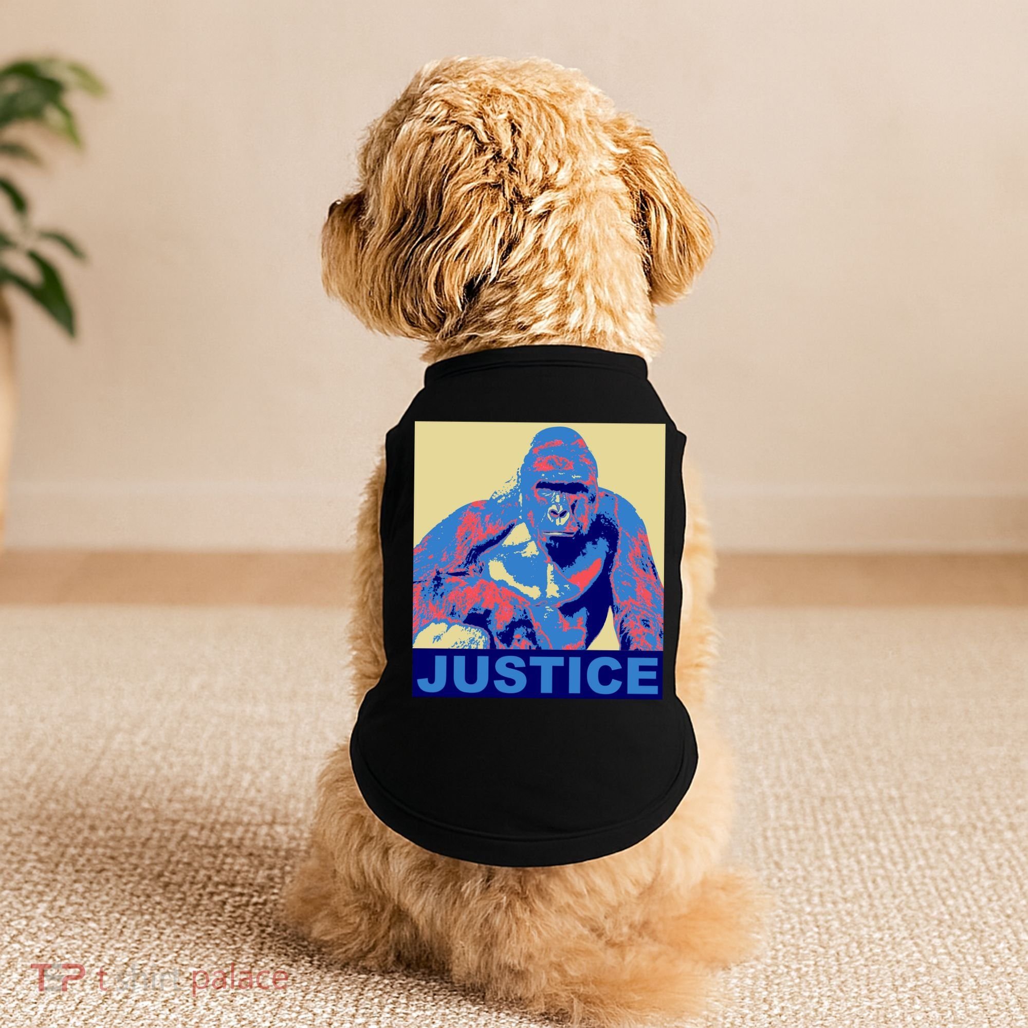Justice For Harambe RIP Poster Doggie Tank