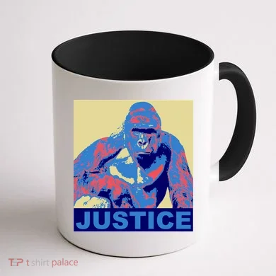 Justice For Harambe RIP Poster Coffee Mug back