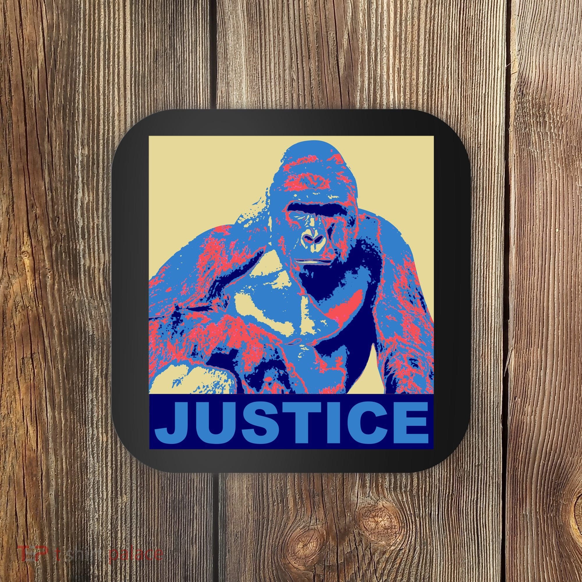 Justice For Harambe RIP Poster Coaster