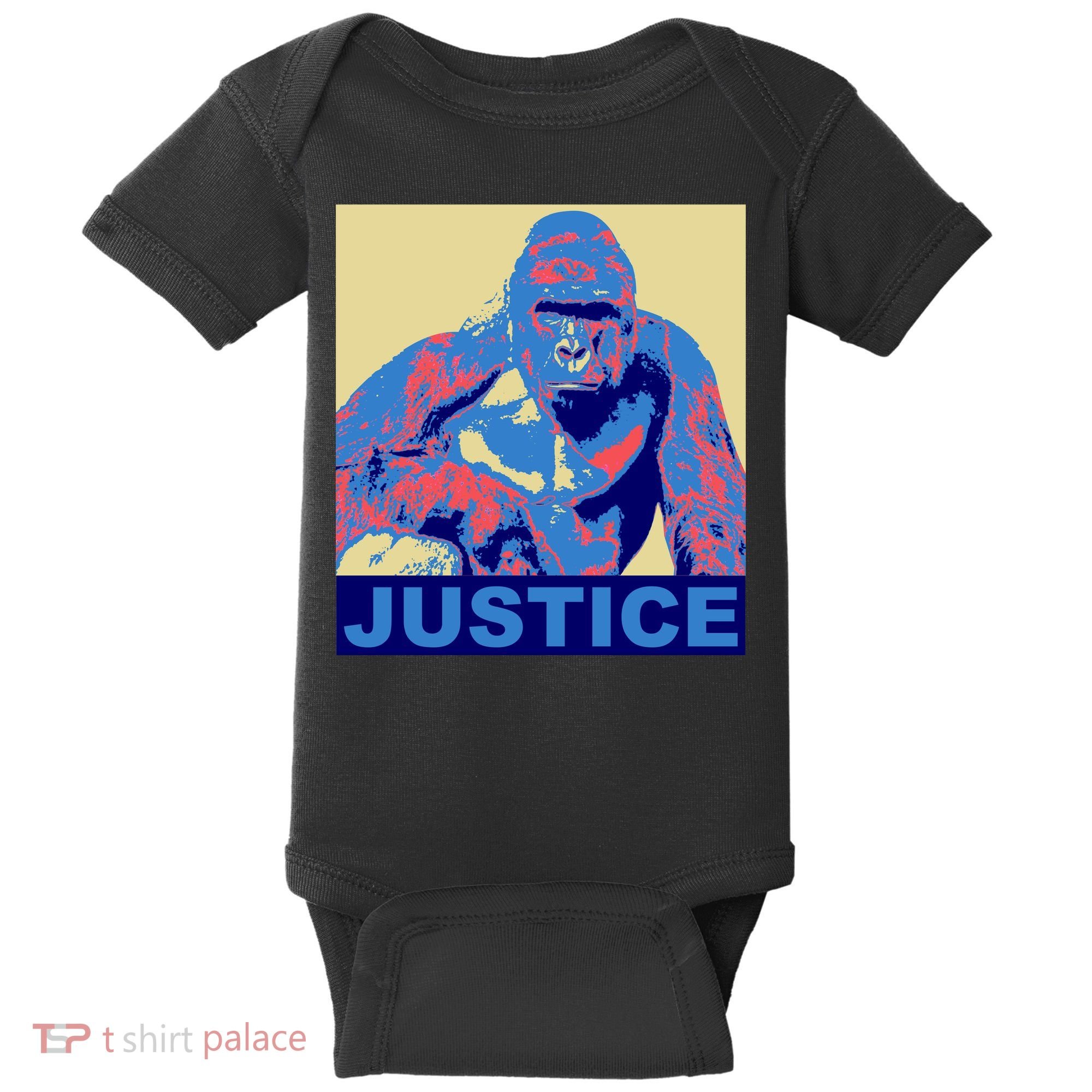 Justice For Harambe RIP Poster Baby Bodysuit