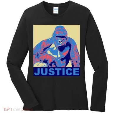 Justice For Harambe RIP Poster Women's Long Sleeve Shirt