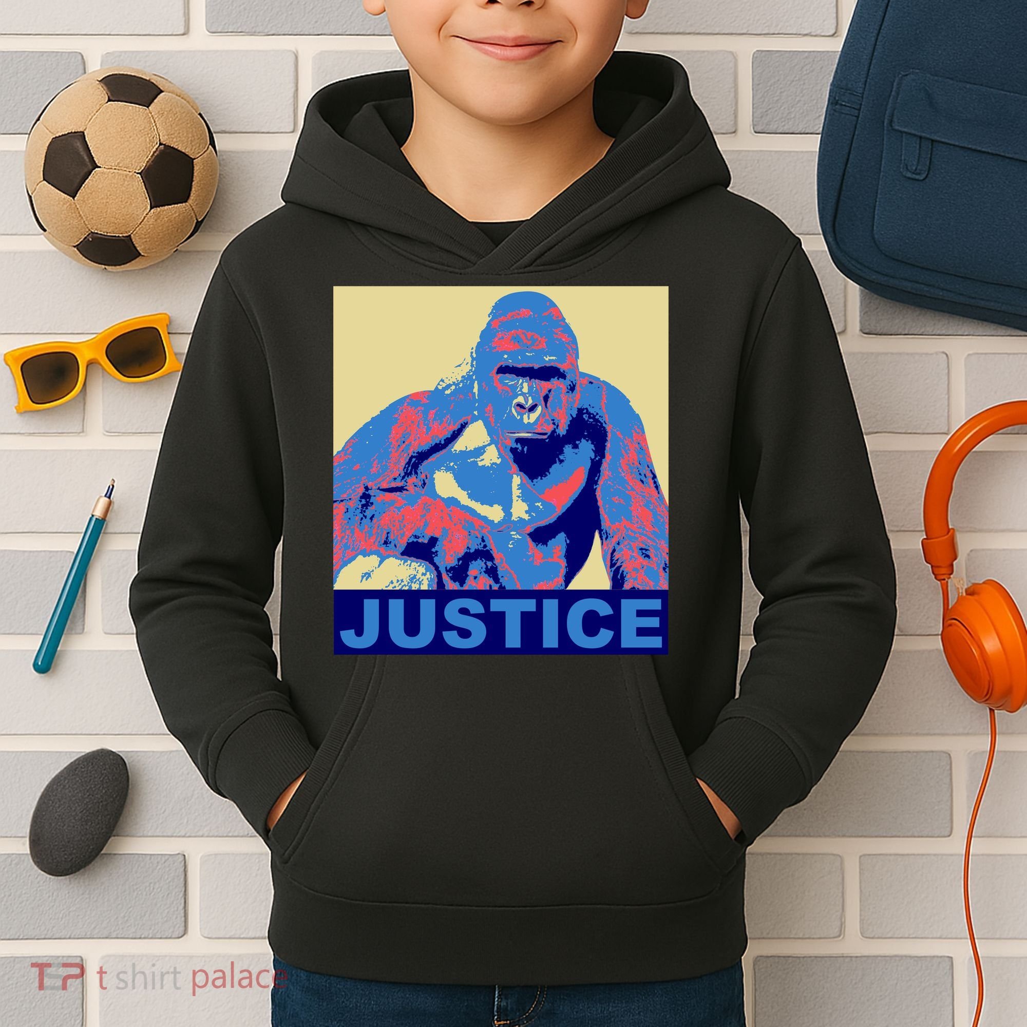 Justice For Harambe RIP Poster Kids Hoodie