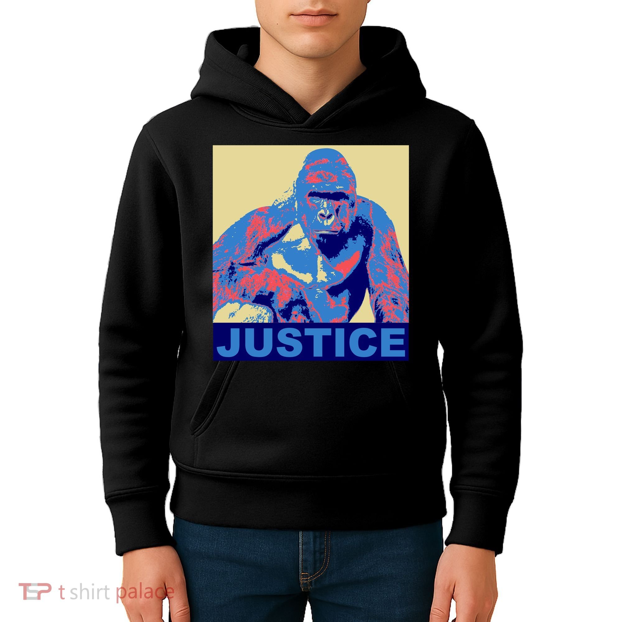 Justice For Harambe RIP Poster Kids Hoodie