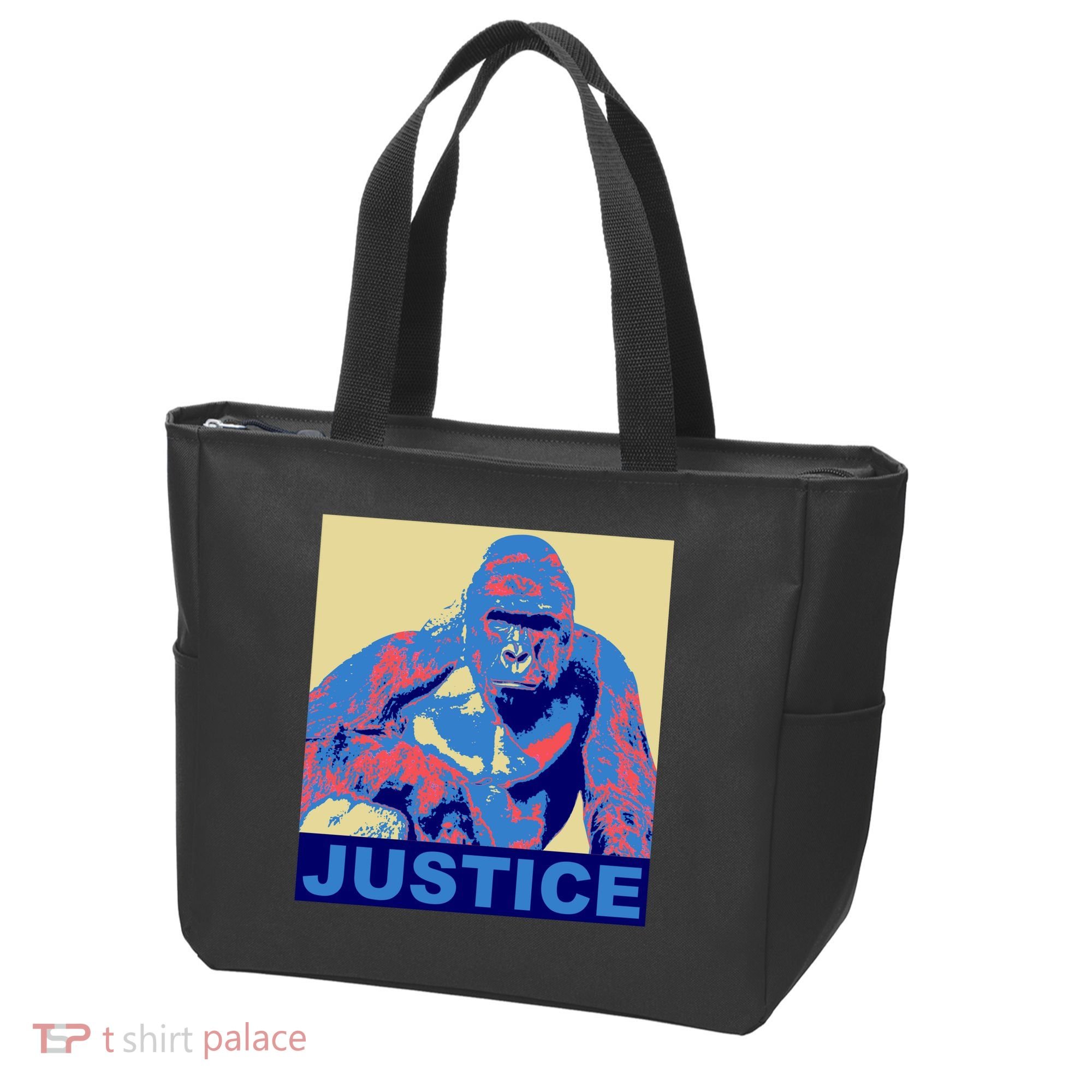 Justice For Harambe RIP Poster Tote Bag