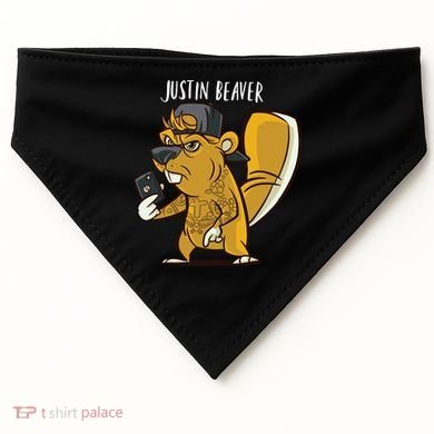 Justin Beaver USA-Made Doggie Bandana
