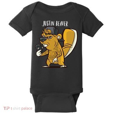 Justin Beaver Baby Bodysuit