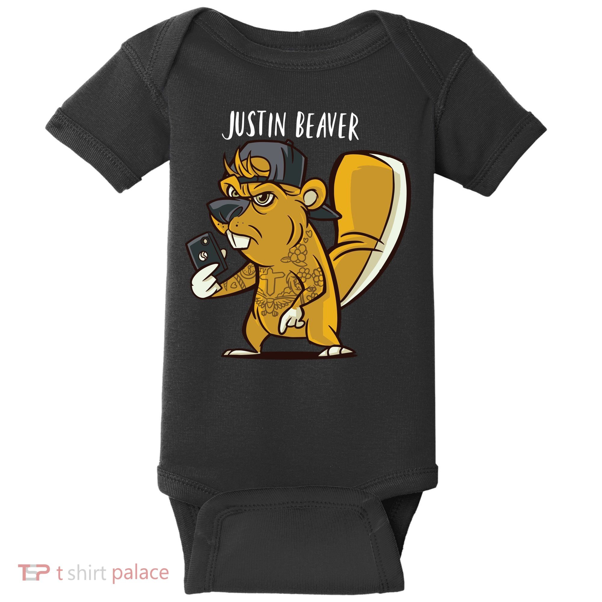 Justin Beaver Baby Bodysuit