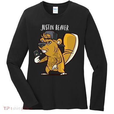 Justin Beaver Women's Long Sleeve Shirt