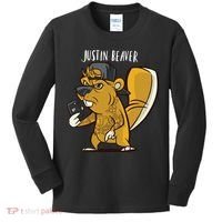 Justin Beaver Kids Long Sleeve Shirt thumb 0