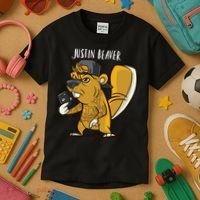 Justin Beaver Kids T-Shirt thumb 3