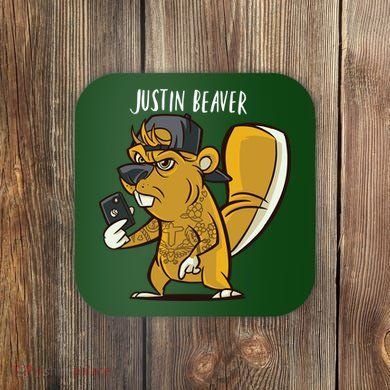 Justin Beaver Coaster
