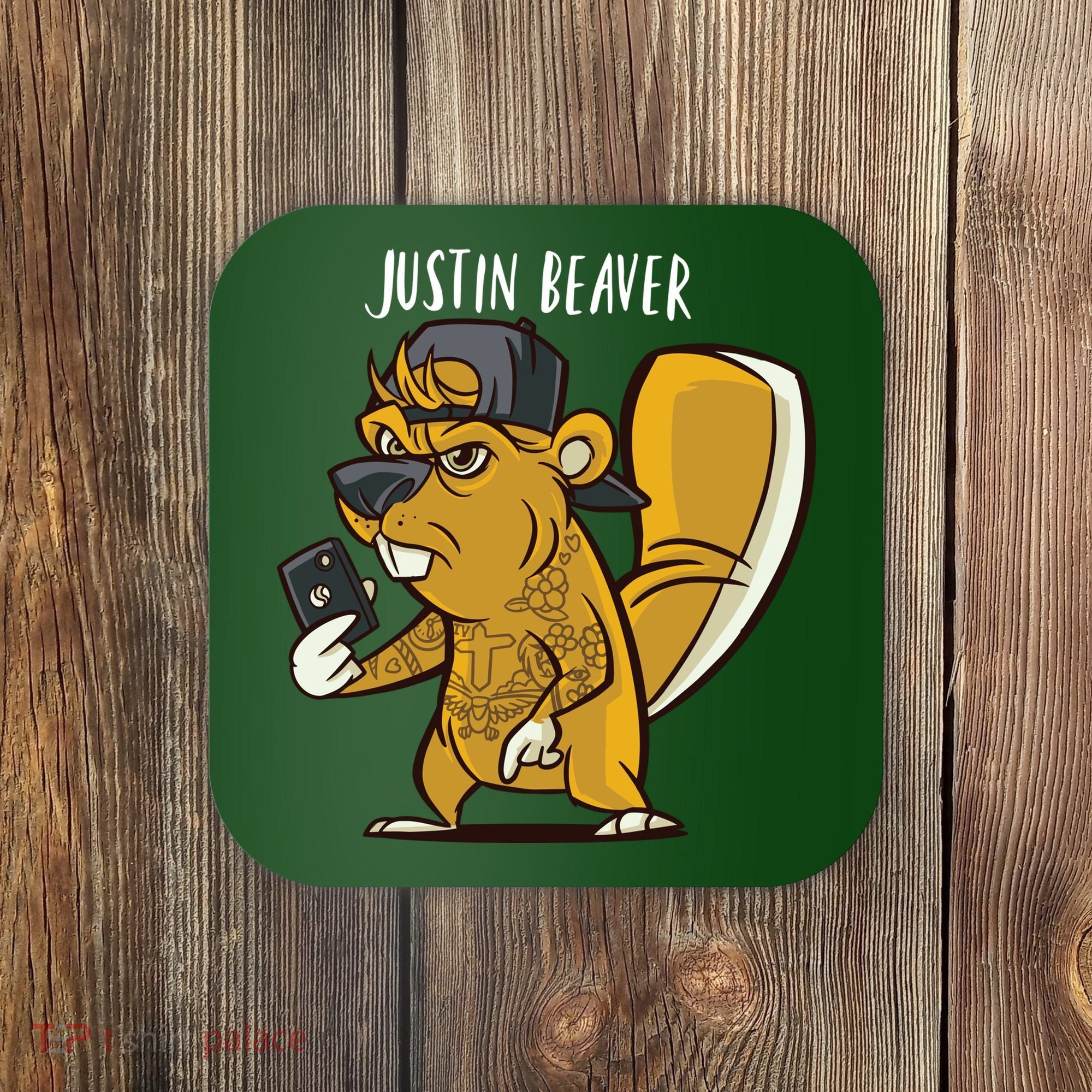 Justin Beaver Coaster