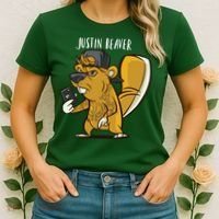 Justin Beaver Women's T-Shirt thumb 2