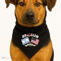 Jerusalem United We Stand USA-Made Doggie Bandana thumb 1