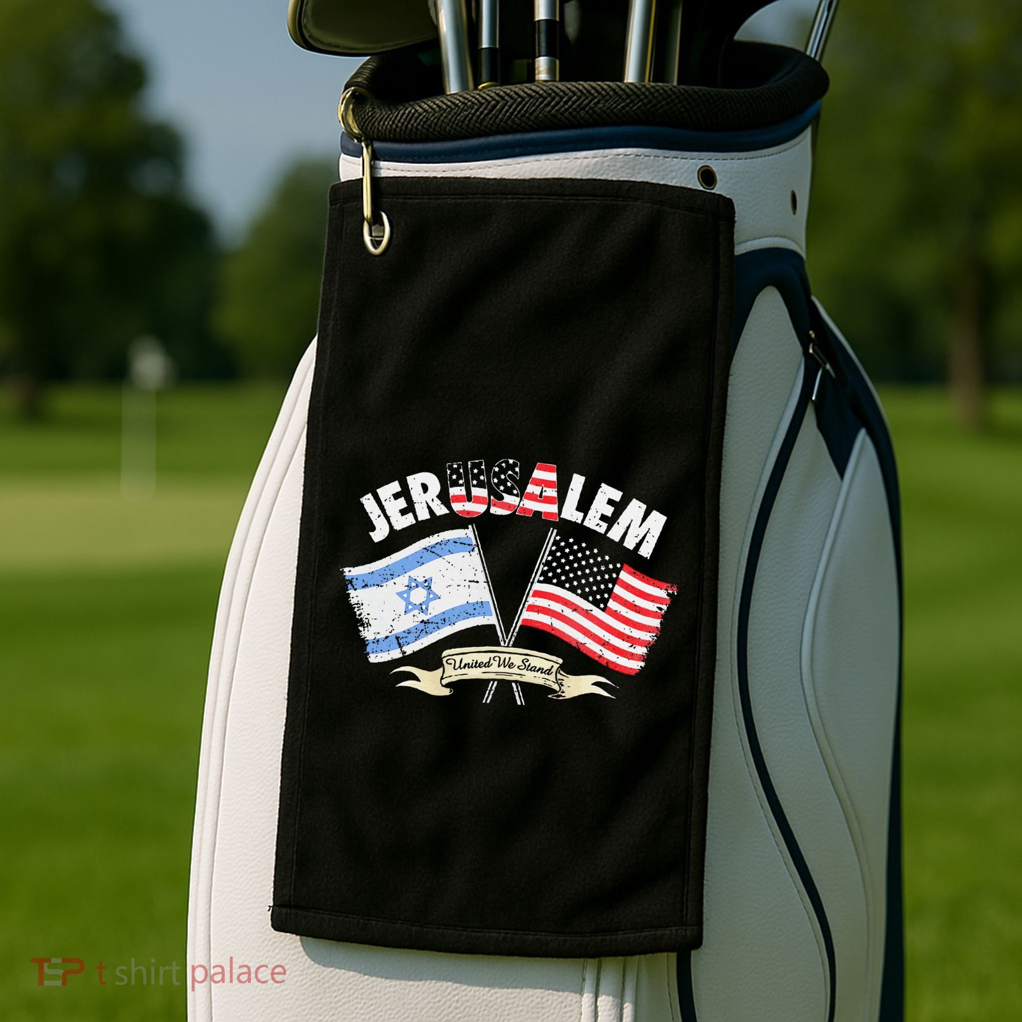 Jerusalem United We Stand Golf Towel