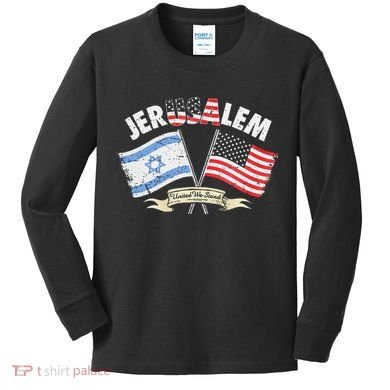 Jerusalem United We Stand Kids Long Sleeve Shirt