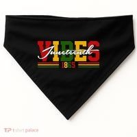 Juneteenth Vibes 1865 USA-Made Doggie Bandana thumb 0