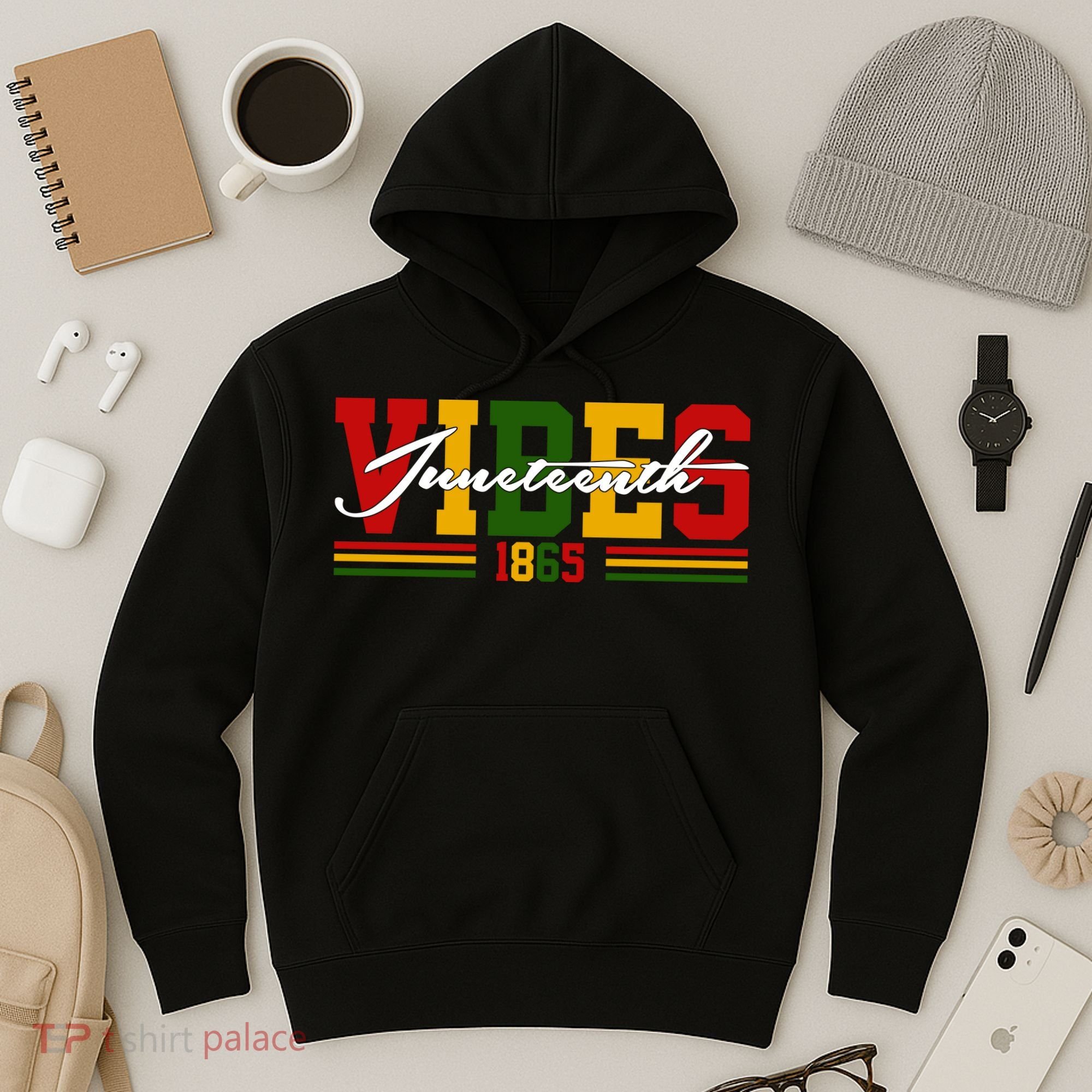Juneteenth Vibes 1865 Hoodie
