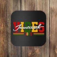 Juneteenth Vibes 1865 Coaster thumb 0