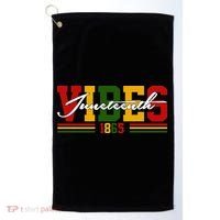 Juneteenth Vibes 1865 Golf Towel thumb 0