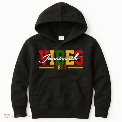 Juneteenth Vibes 1865 Kids Hoodie