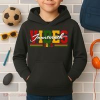 Juneteenth Vibes 1865 Kids Hoodie thumb 2