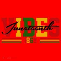 Juneteenth Vibes 1865 Santa Hat thumb 1