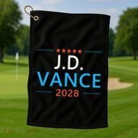 Jd Vance 2028 For President Republican 28 Golf Towel thumb 1