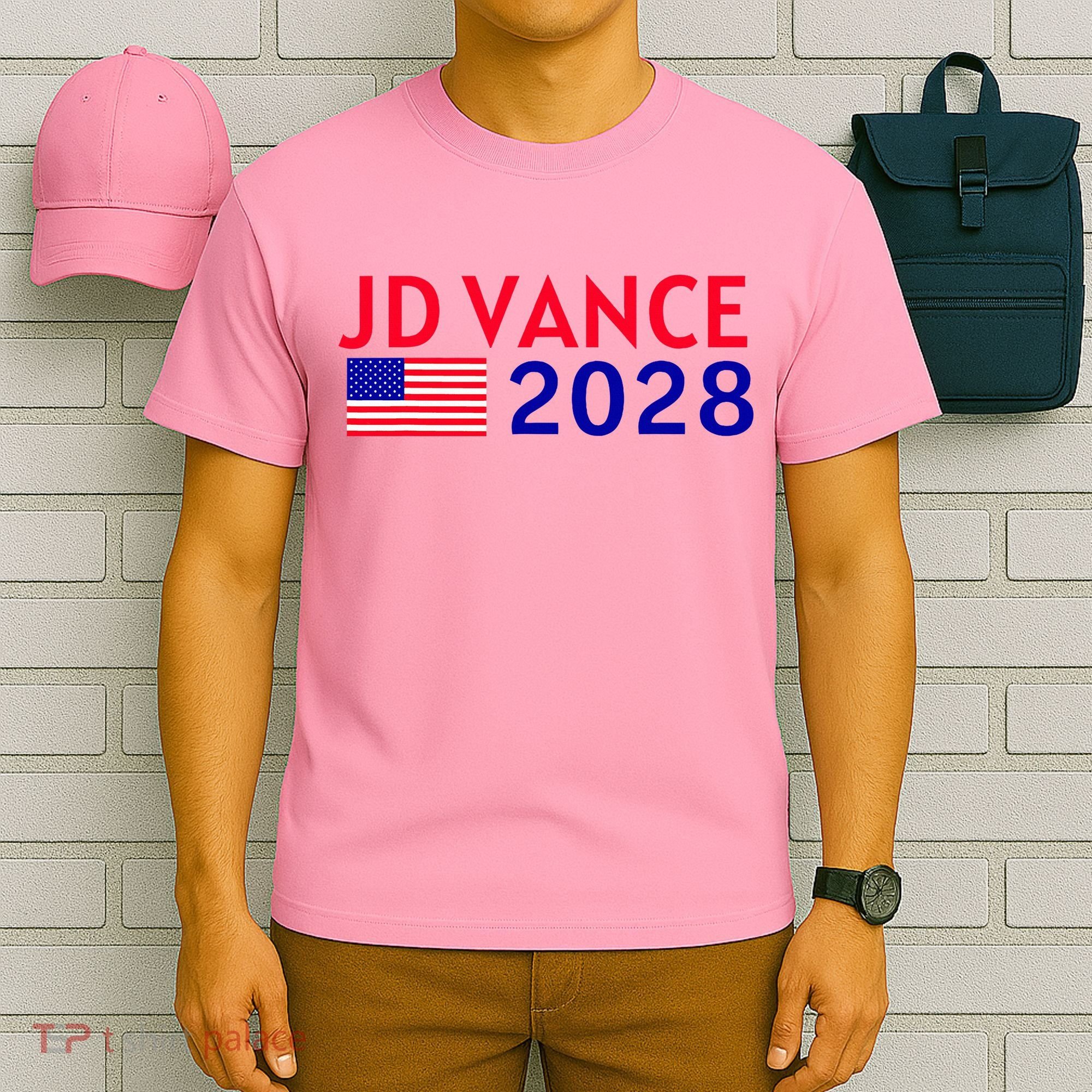 Jd Vance 2028 American Flag Vote Vance 2028 President Usa T-Shirt